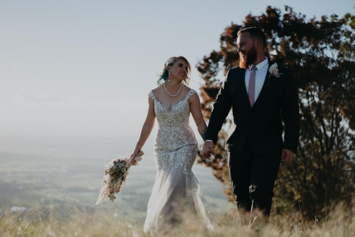 Rhys with his wife Tammy