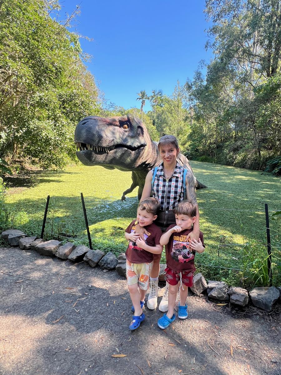 Rhys with his wife Tammy and their twin boys