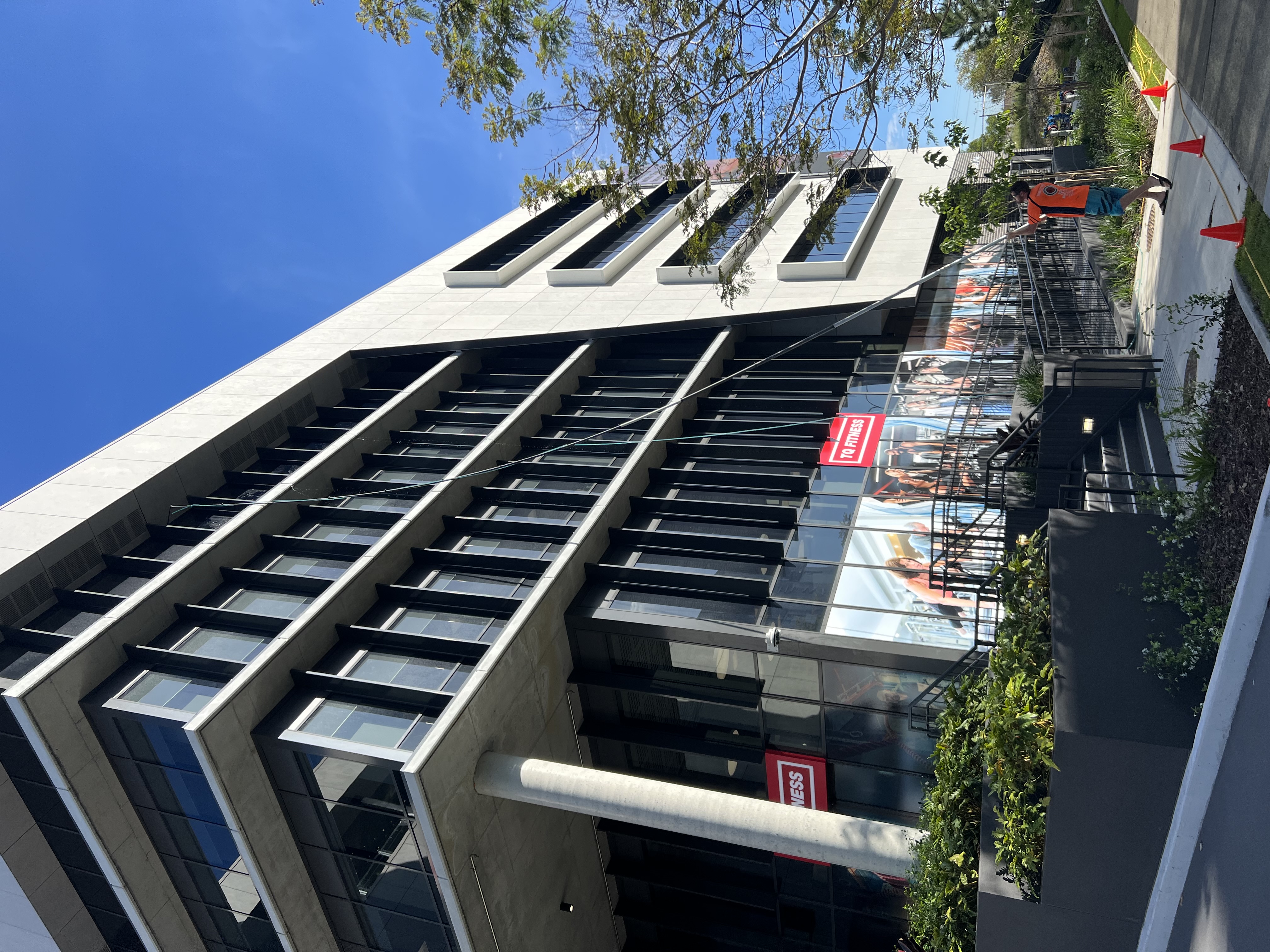 Commercial property cleaning across a Gold Coast site