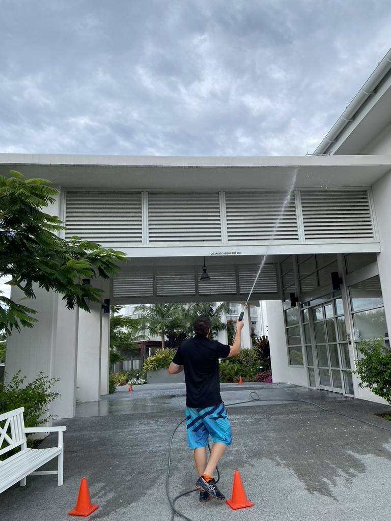 Building Wash Down - hero section image on live pressure-cleaning-gold-coast/building-wash-down (sub-service) page