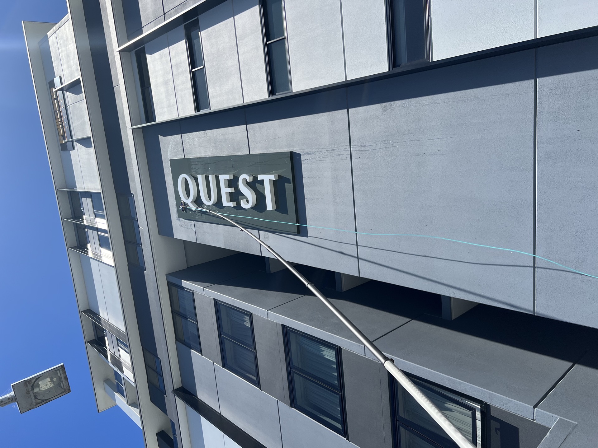 Signage Cleaning - hero section image on live property-maintenance-gold-coast/signage-cleaning (sub-service) page